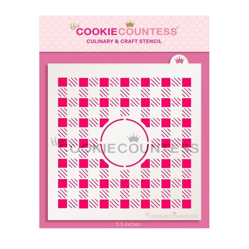 Buffalo Plaid Monogram Stencil