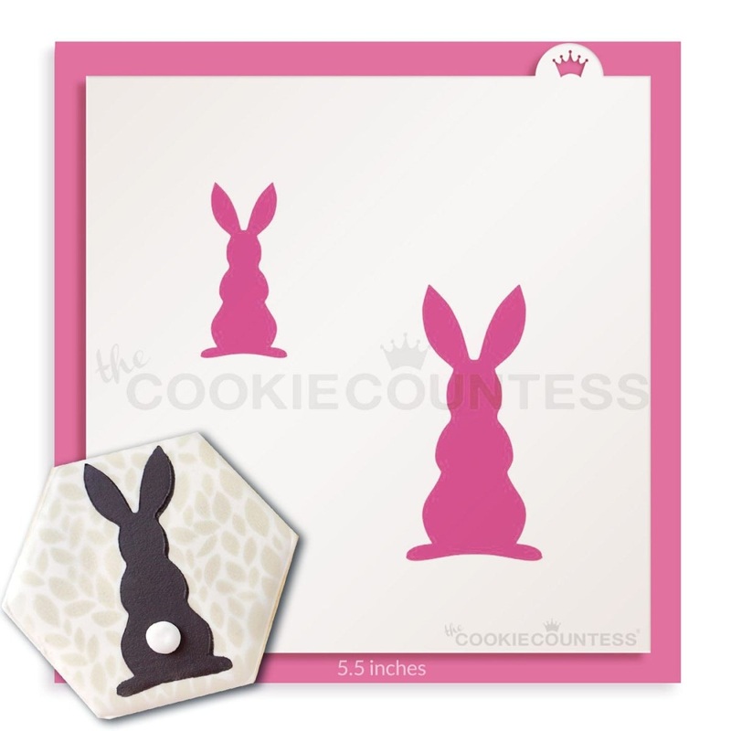 Bunny Silhouette 2 sizes Stencil