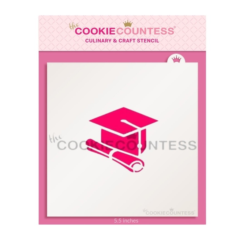 Cap and Diploma Stencil