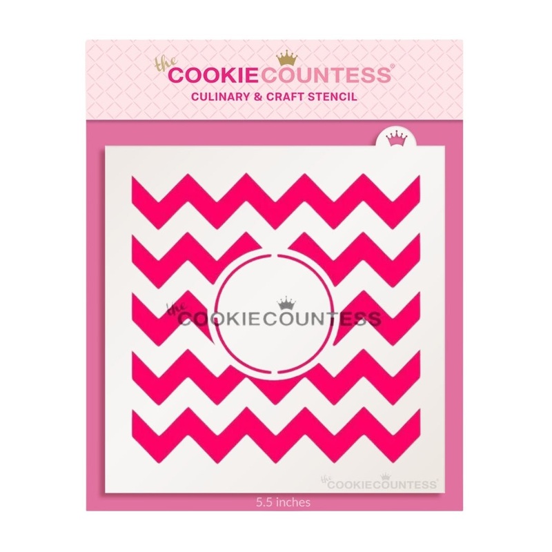 Chevron Monogram Stencil