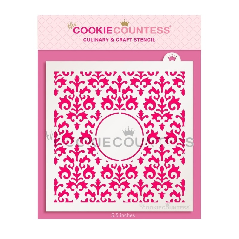 Countess Damask Monogram Stencil