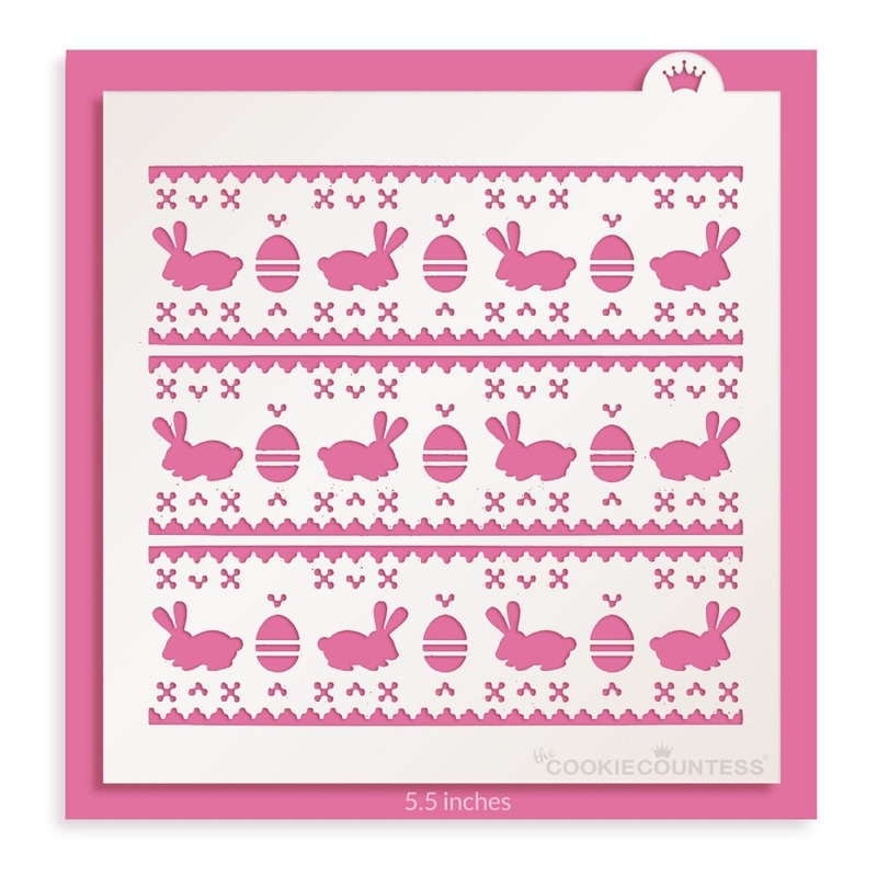 Fair Isle Easter Stencil