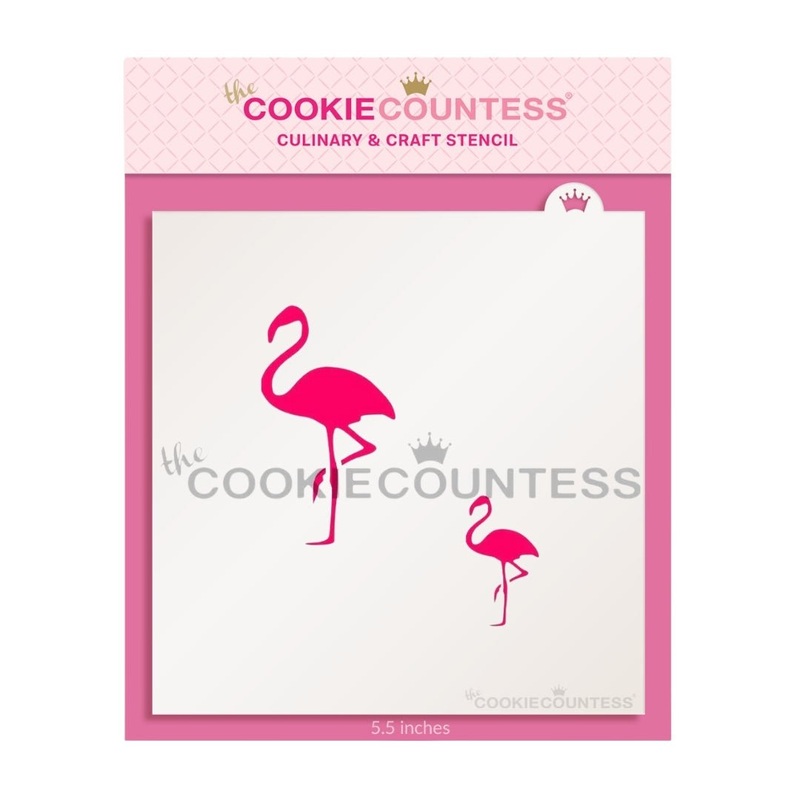 Flamingo in 2 Sizes Stencil