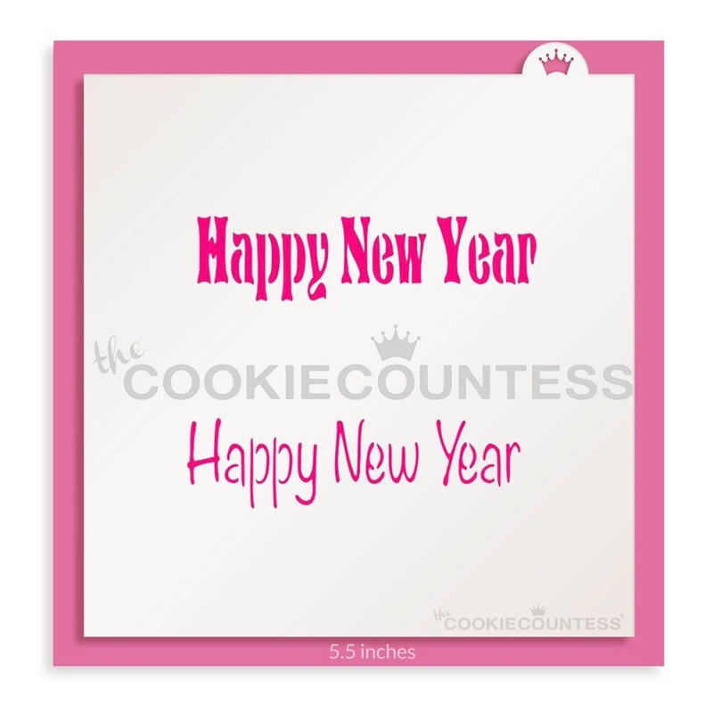 Happy New Year Stencil