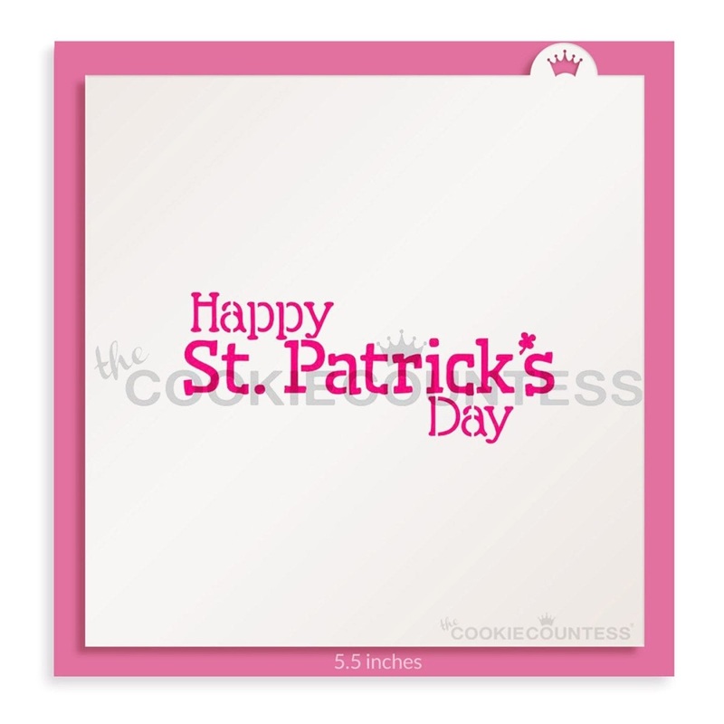 Happy St Patrick's Day Stencil