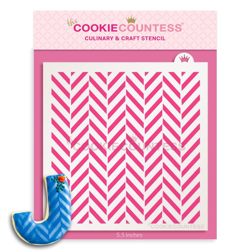 Herringbone Pattern Stencil