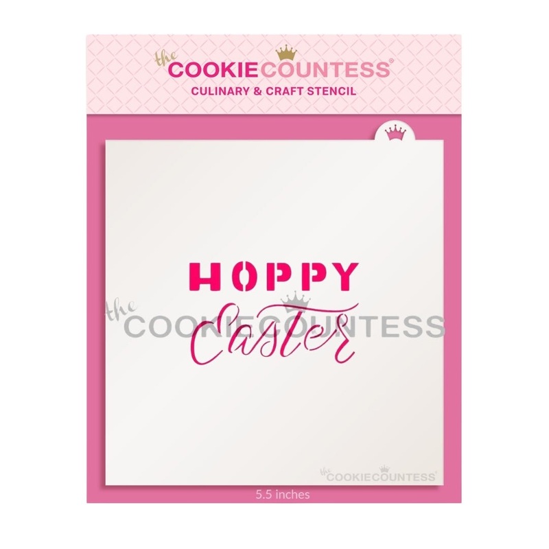 Hoppy Easter Stencil