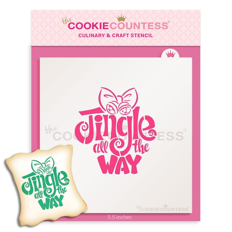 Jingle All the Way Stencil - Drawn by Krista