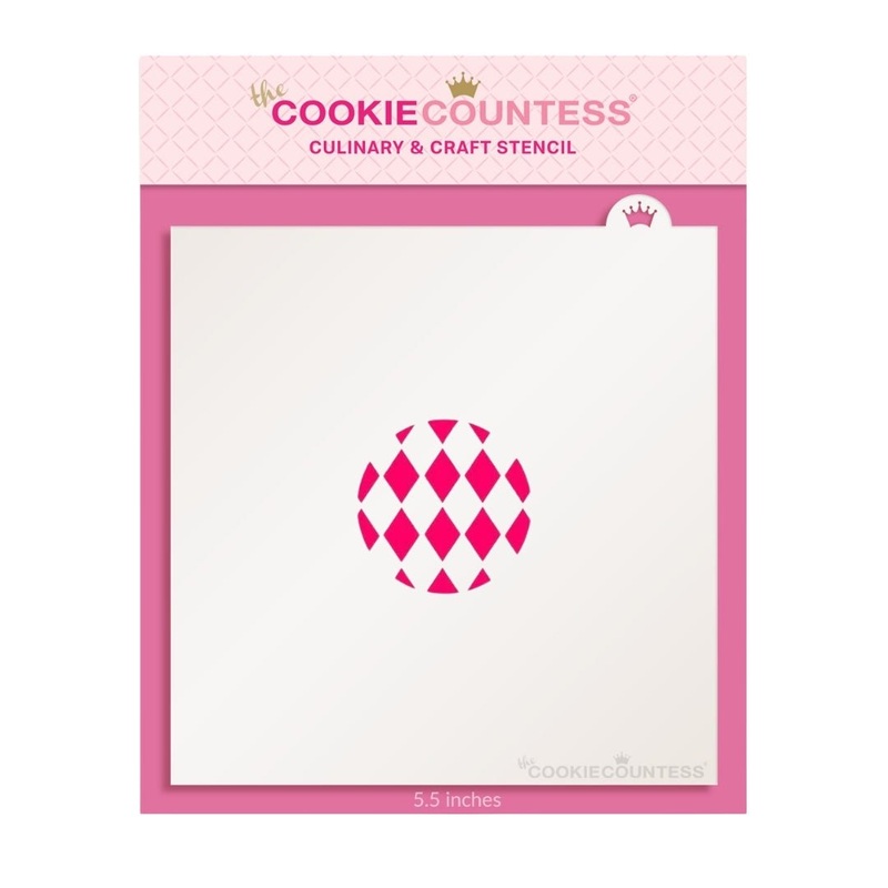 Macaron / Mini Stencil - Harlequin