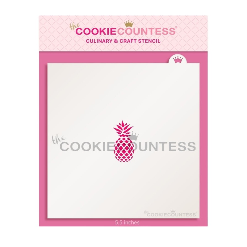Macaron / Mini Stencil - Pineapple