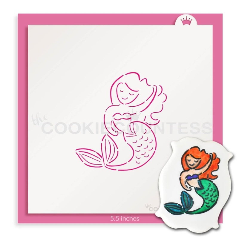 Mermaid PYO Stencil