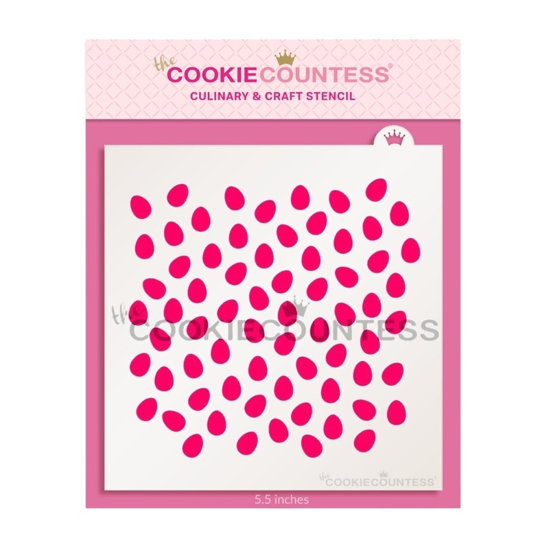 Mini Eggs Pattern Stencil