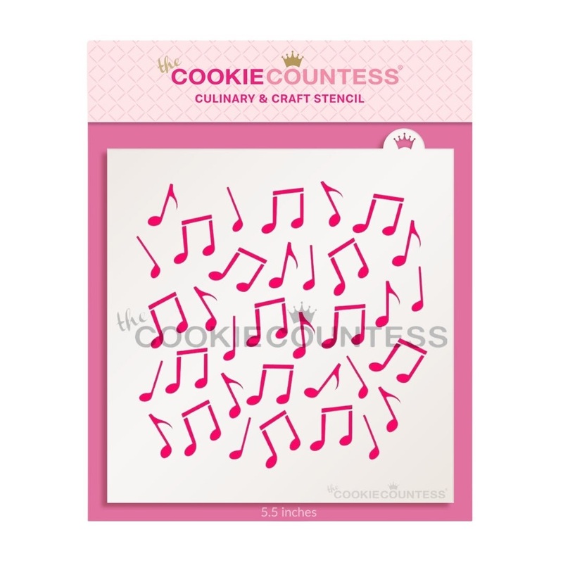 Music Notes Stencil