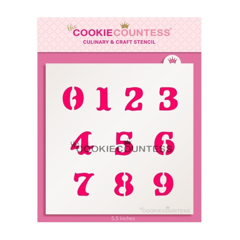Numbers Stencil