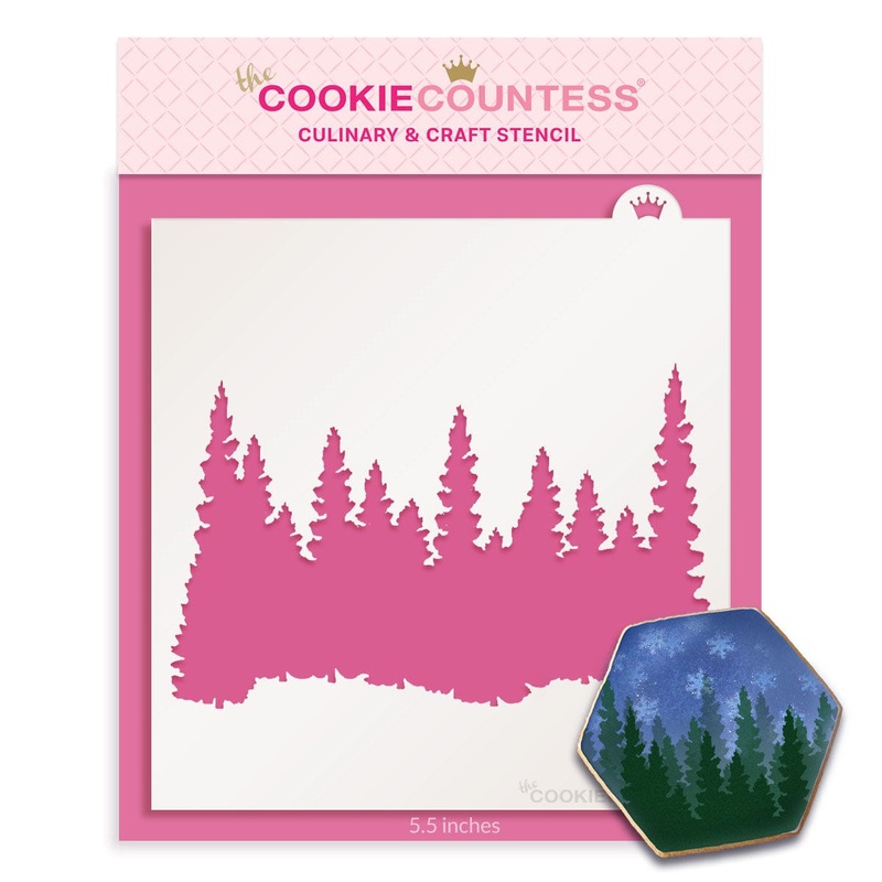 Pine Trees Stencil