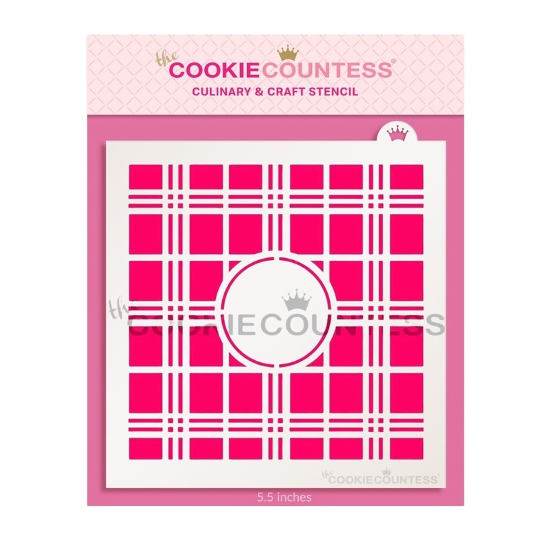 Plaid Monogram Stencil