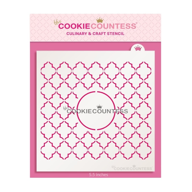 Quatrefoil Monogram Stencil