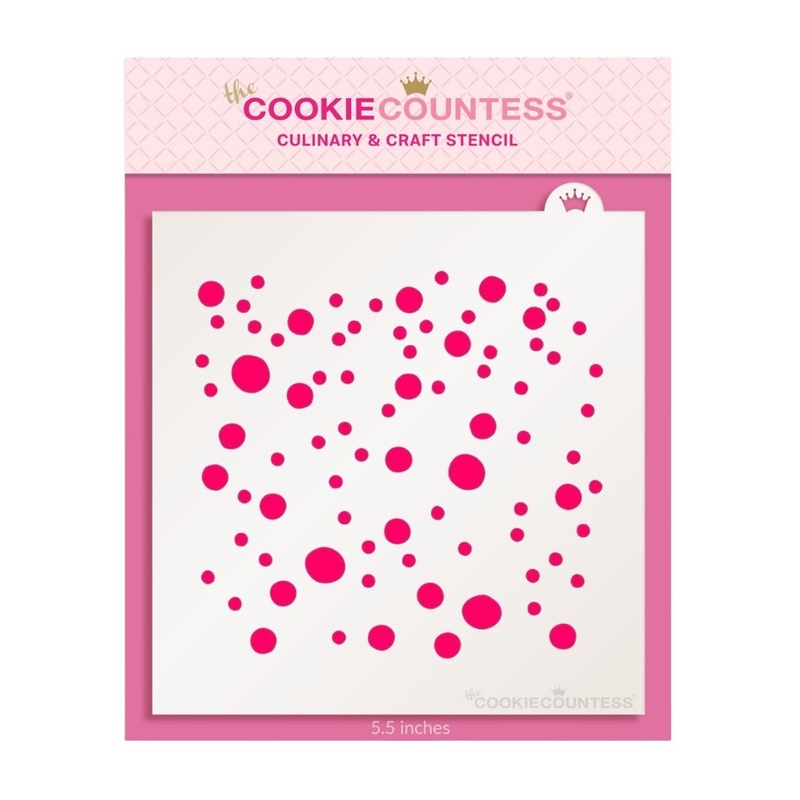 Round Confetti Dots Stencil