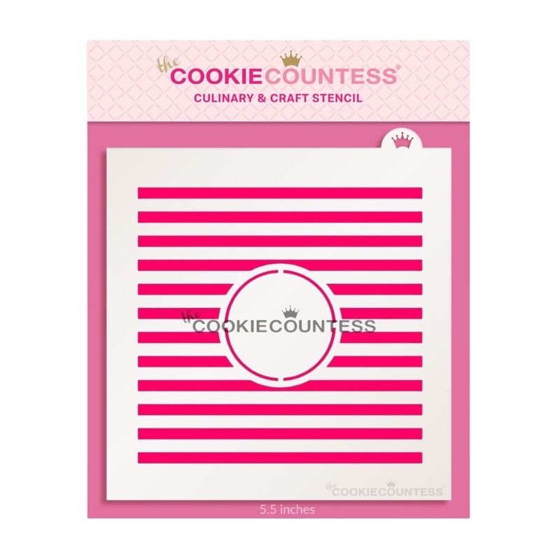 Stripes Monogram Stencil
