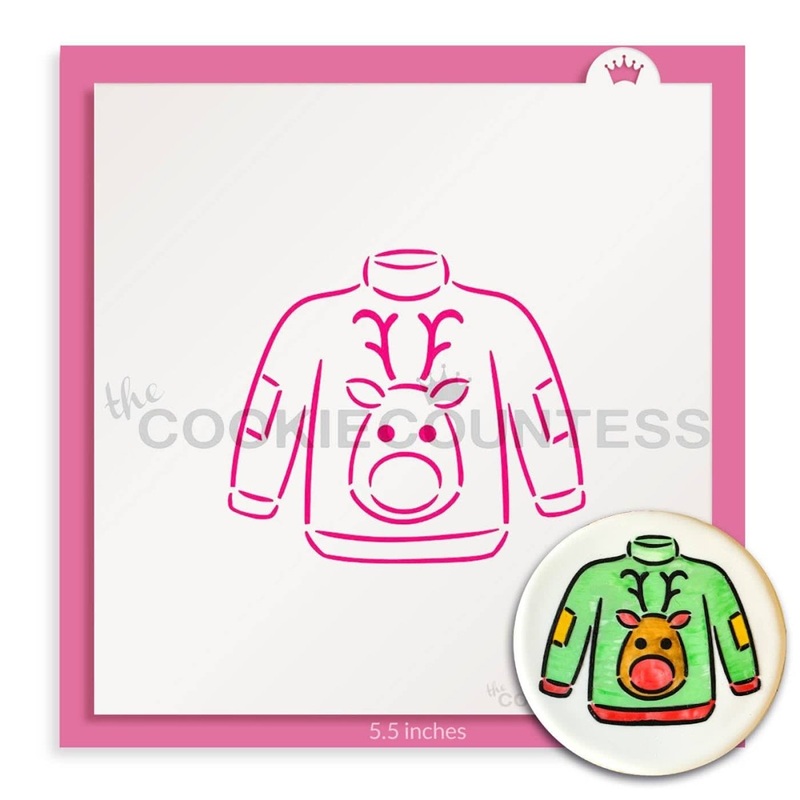 Ugly Sweater PYO Stencil - Drawn by Krista
