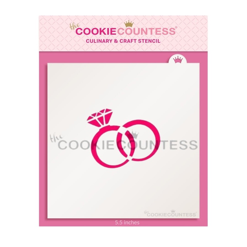 Wedding Rings Stencil
