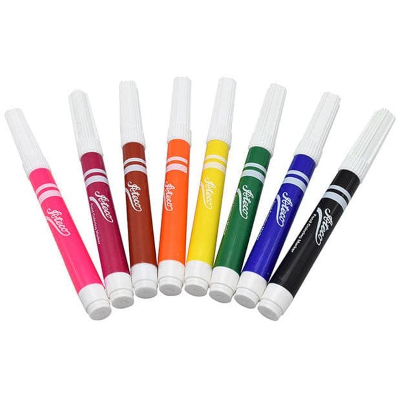 Ateco 8 Piece Food Coloring Bold Marker Set