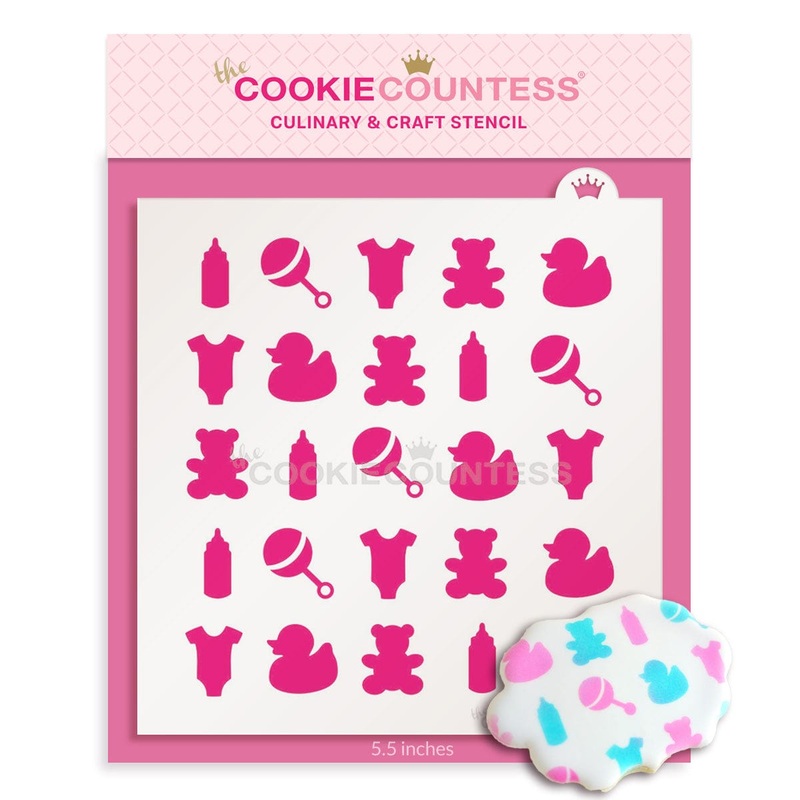 Baby Items Stencil