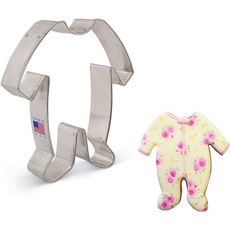 Baby Pajamas Cookie Cutter 4 1/8" x 4 1/2"