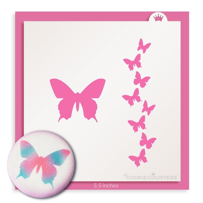 Butterfly Trail Stencil