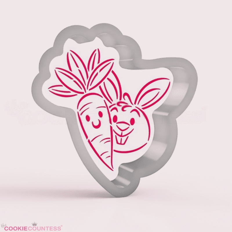 Carrot and Bunny Buddies - Cookie Cutter