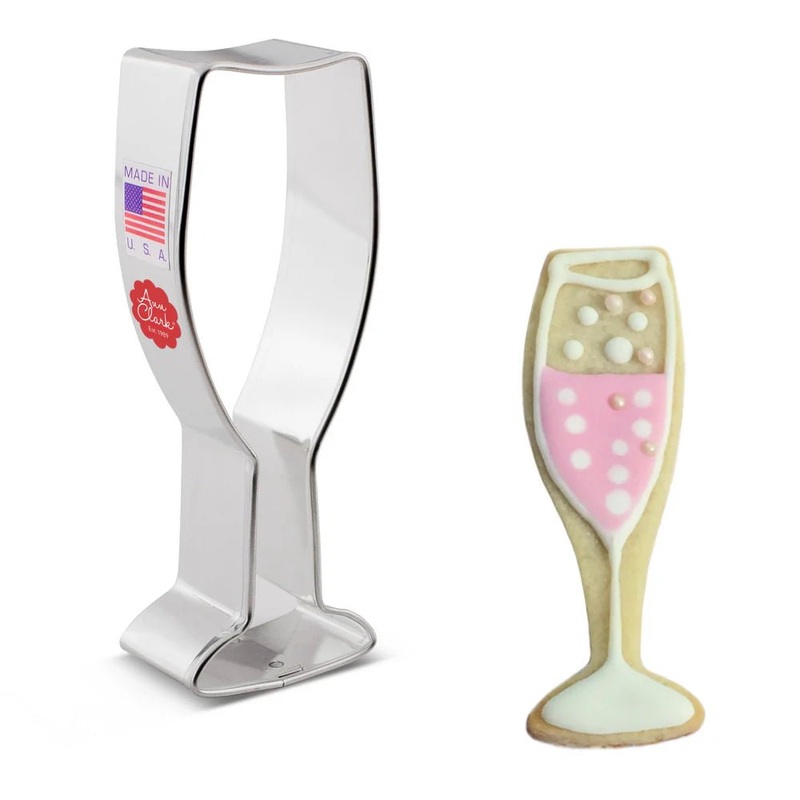 Champagne Glass Cookie Cutter 4 1/4" x 1 1/2"