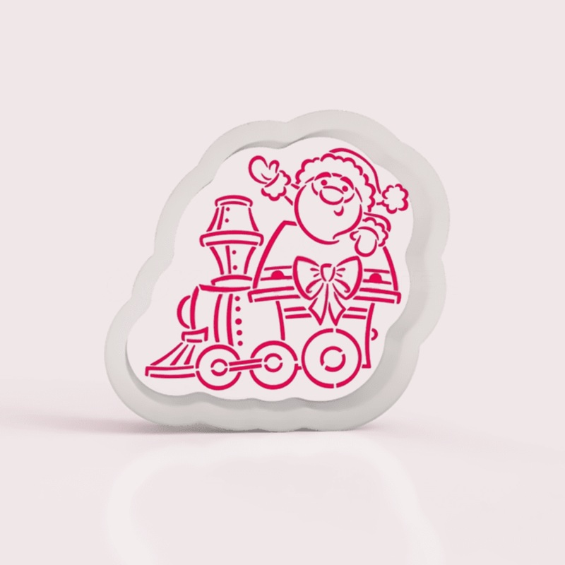 Christmas Train - Santa Engine Cookie Cutter