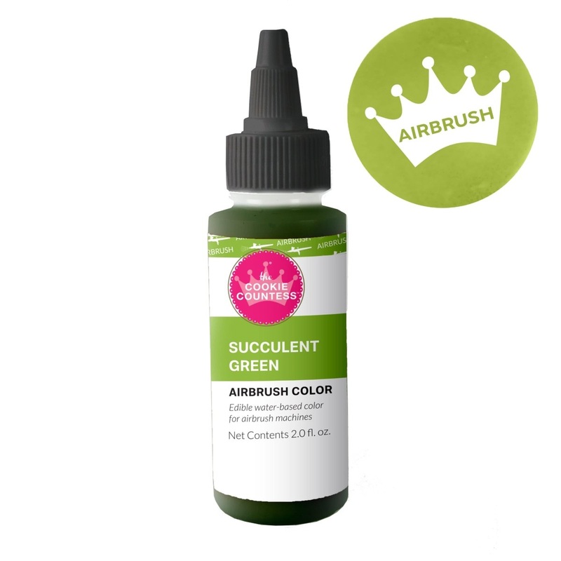 Cookie Countess - Succulent Green edible airbrush color 2oz