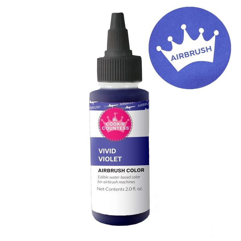 Cookie Countess - Vivid Violet edible airbrush color 2oz