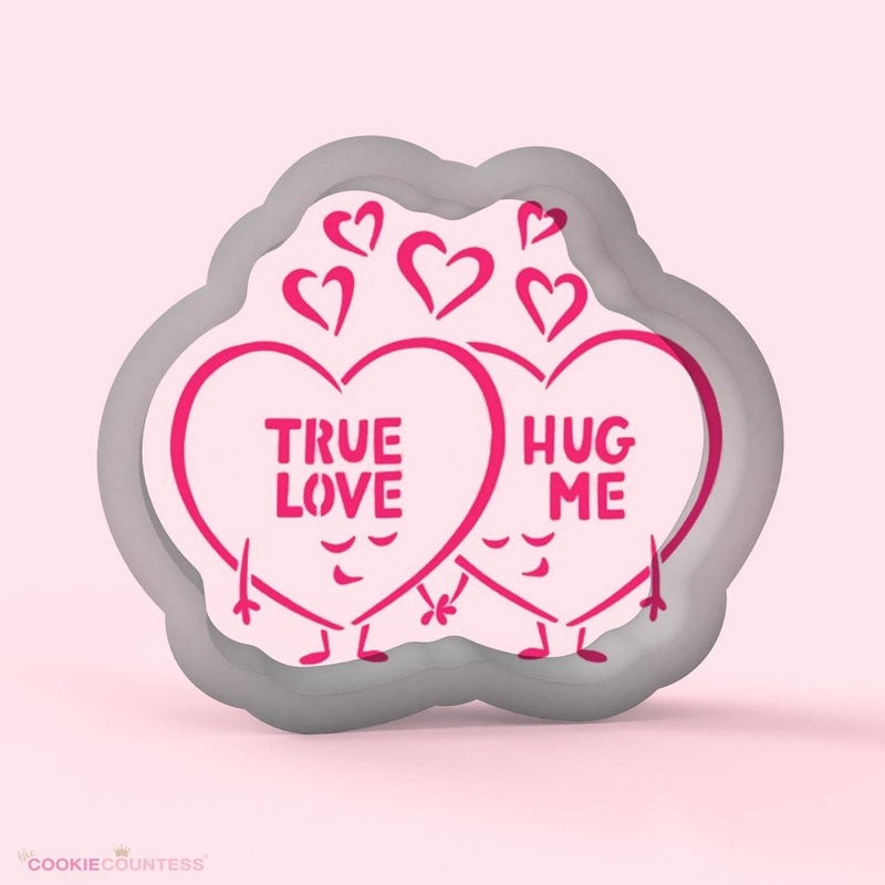 Drawn by Krista - Conversation Hearts PYO Cookie Cutter