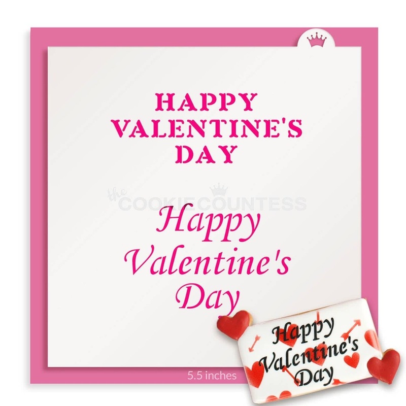 Happy Valentine's Day Stencil