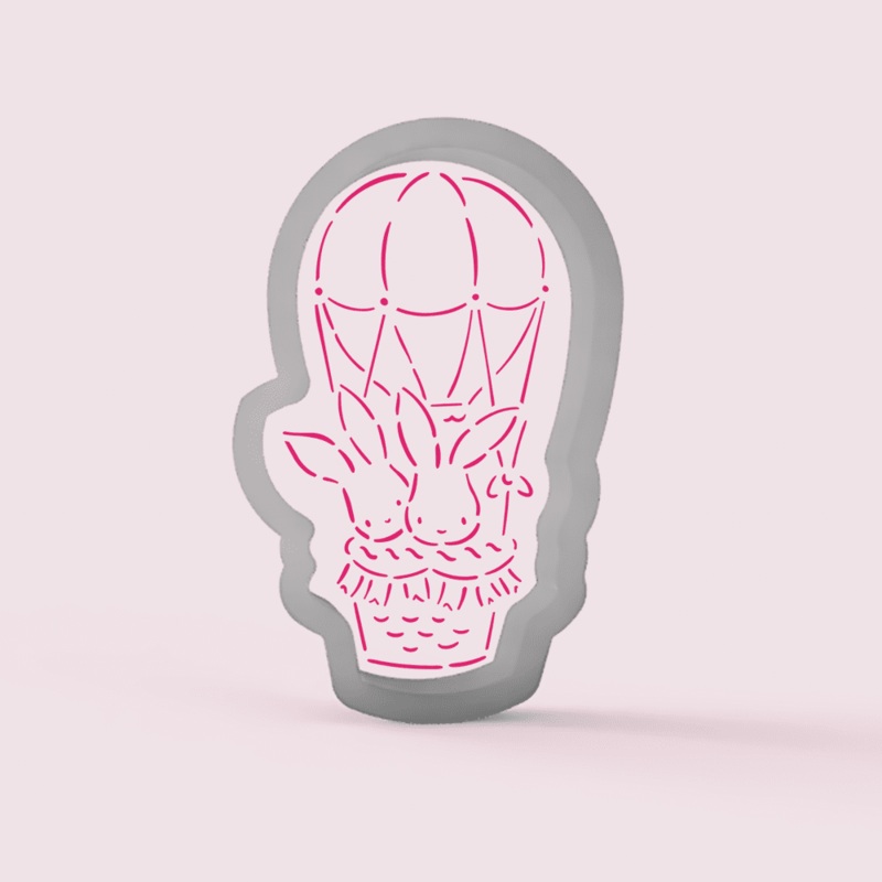 Hot Air Bunnies - Cookie Cutter