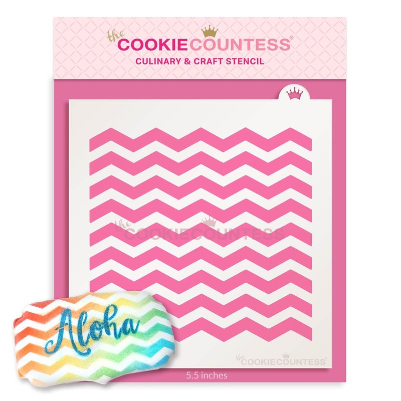 Narrow Chevron Stencil