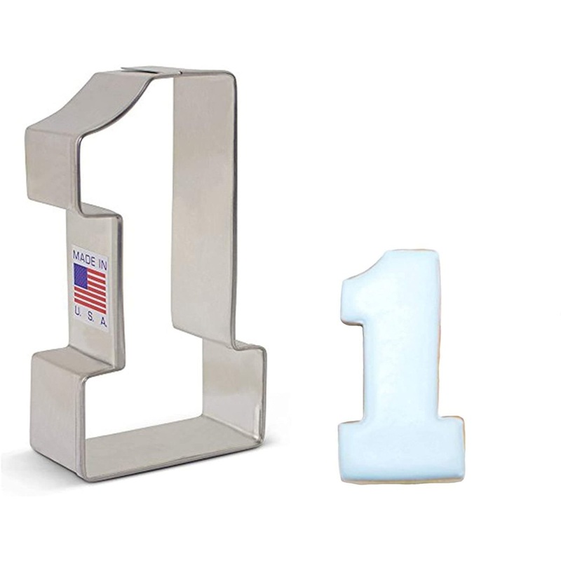 Number 1 Cookie Cutter 3 1/4"