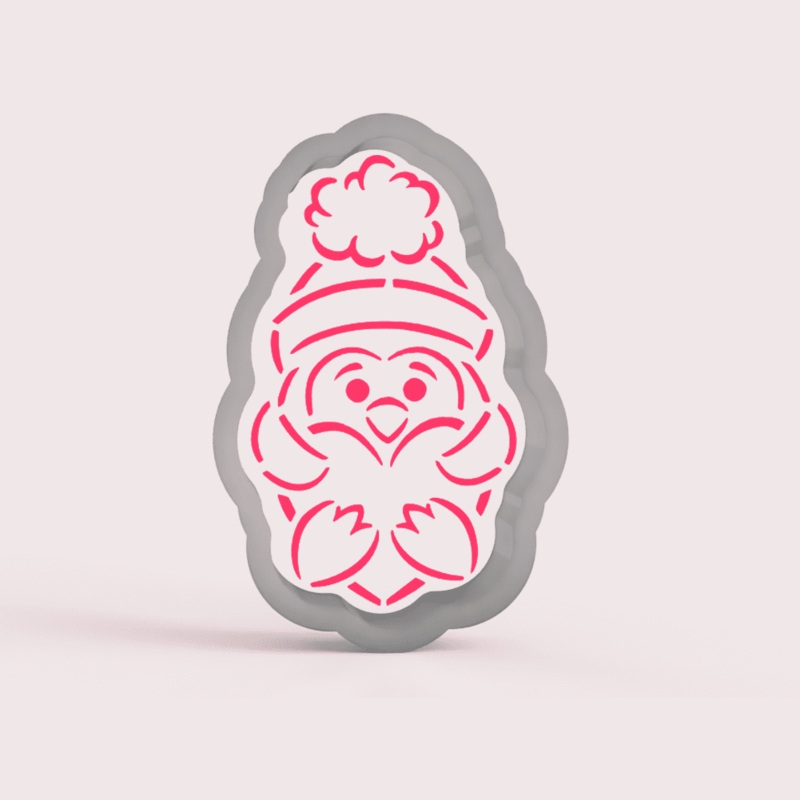 Penguin with Heart Cookie Cutter ONLY