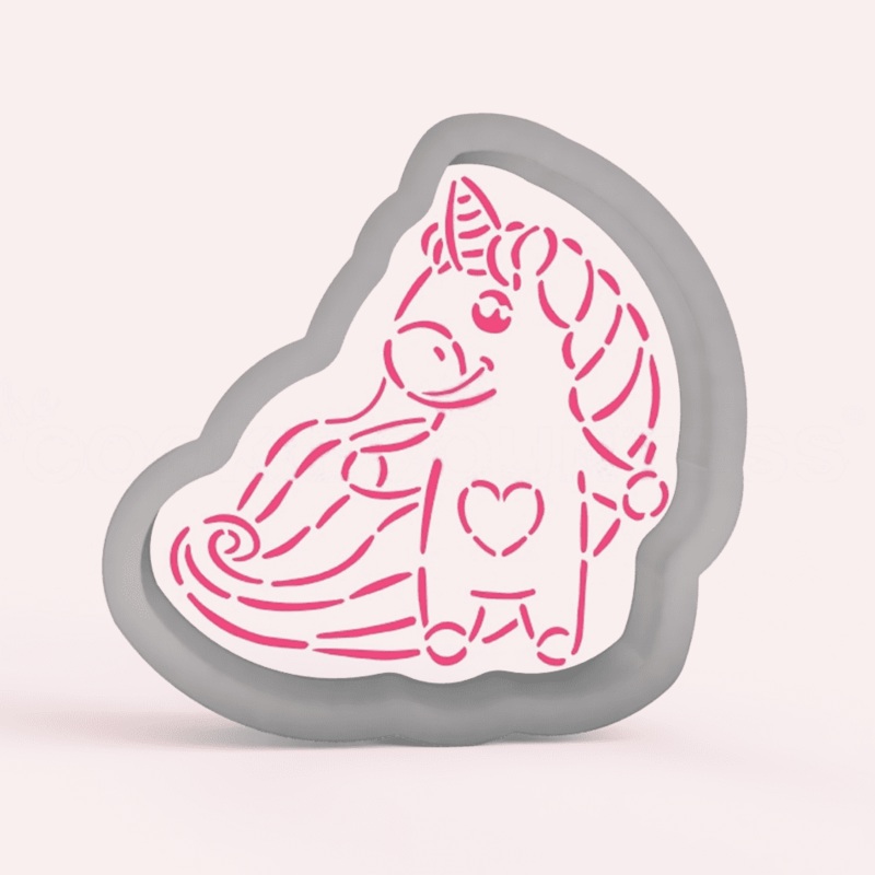 Unicorn with Heart Cutter
