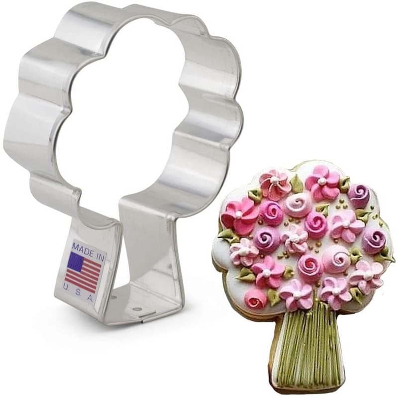Apple Tree or Bouquet Cookie Cutter 3 5/8"