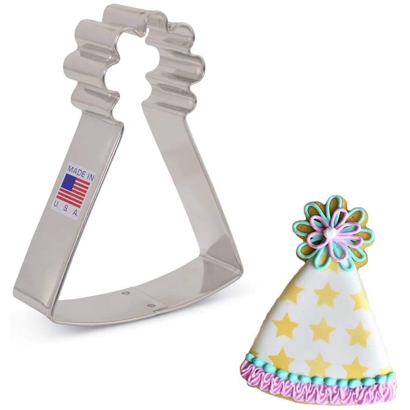 Birthday Party Hat Cookie Cutter 4" x 3"