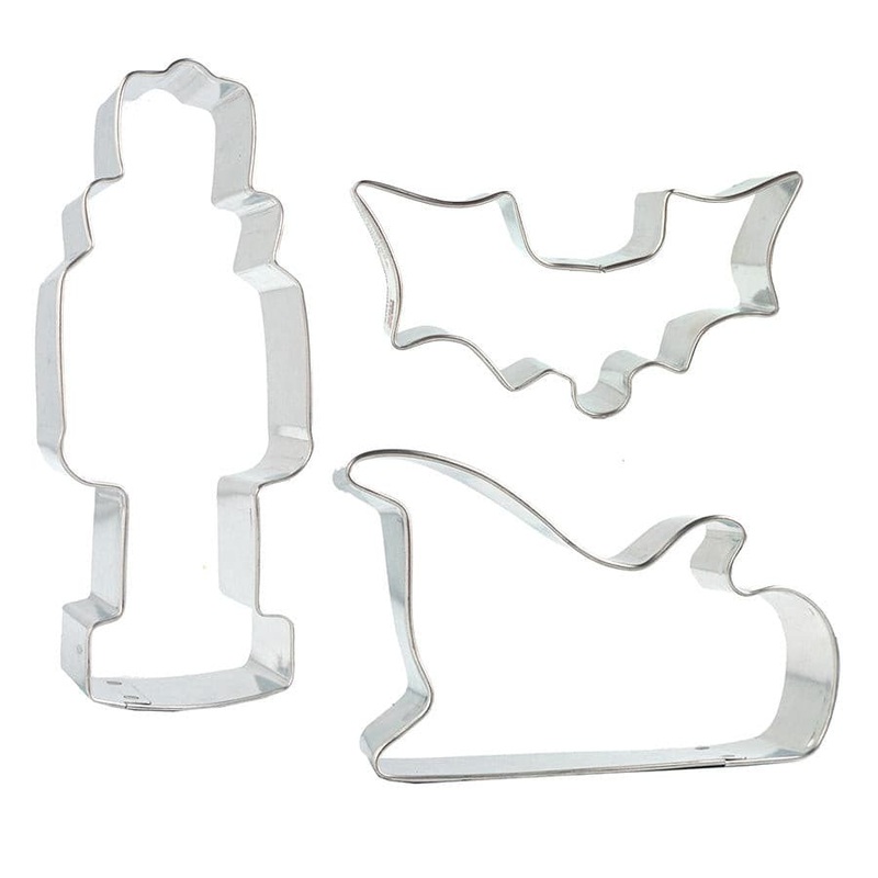Christmas Cutter Trio: Holly, Sleigh, Nutcracker