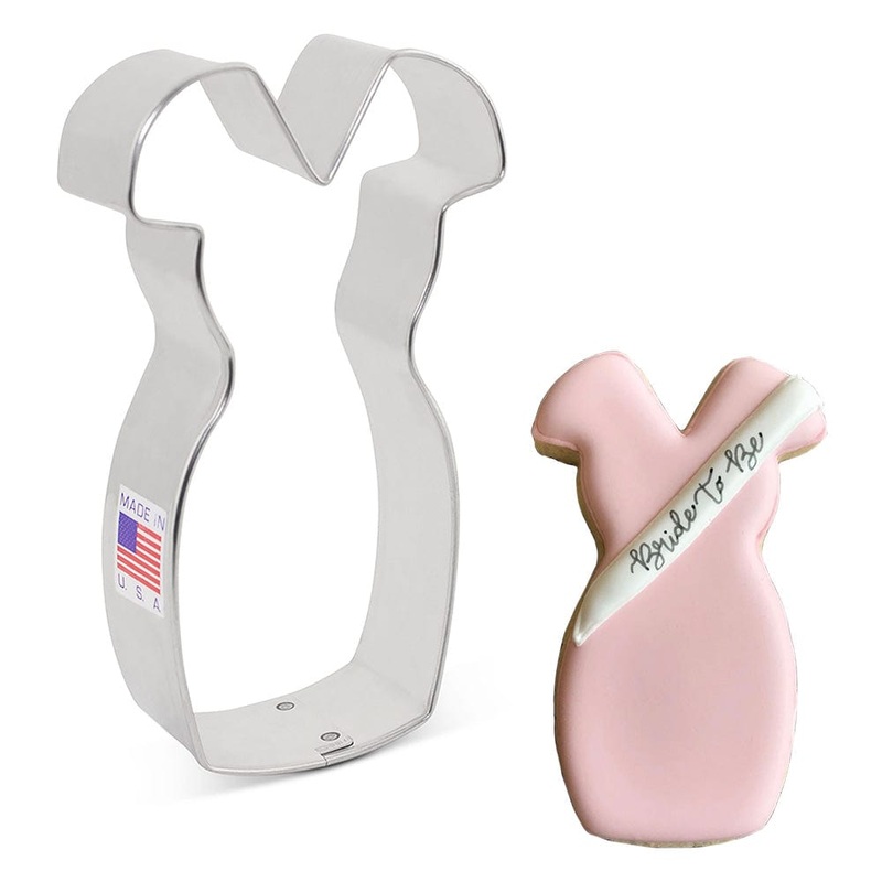 Cocktail  Dress Cookie Cutter 4 1/4"
