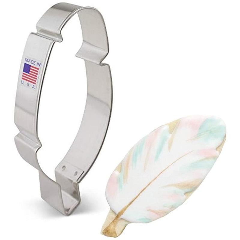 Feather Cookie Cutter 4 1/2"