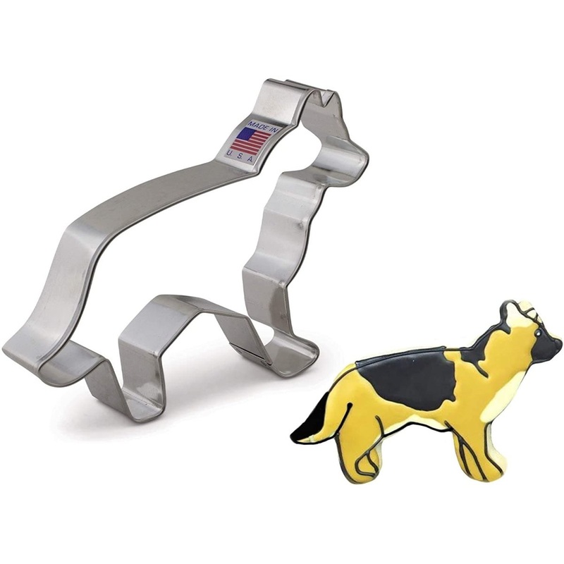 German Shepherd Dog Cookie Cutter  4 3/4"