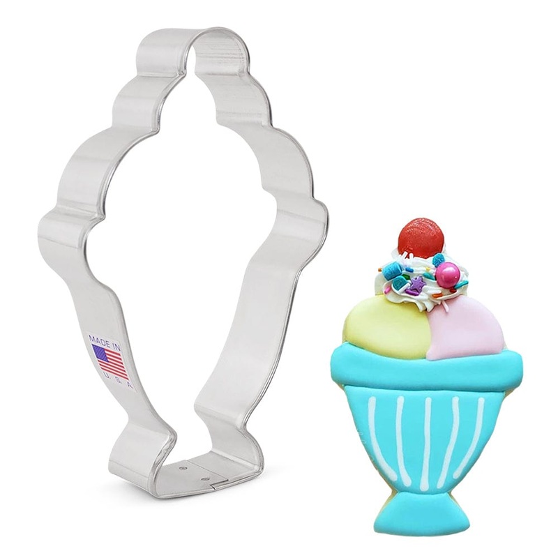 Ice Cream Sundae Cookie Cutter 5"