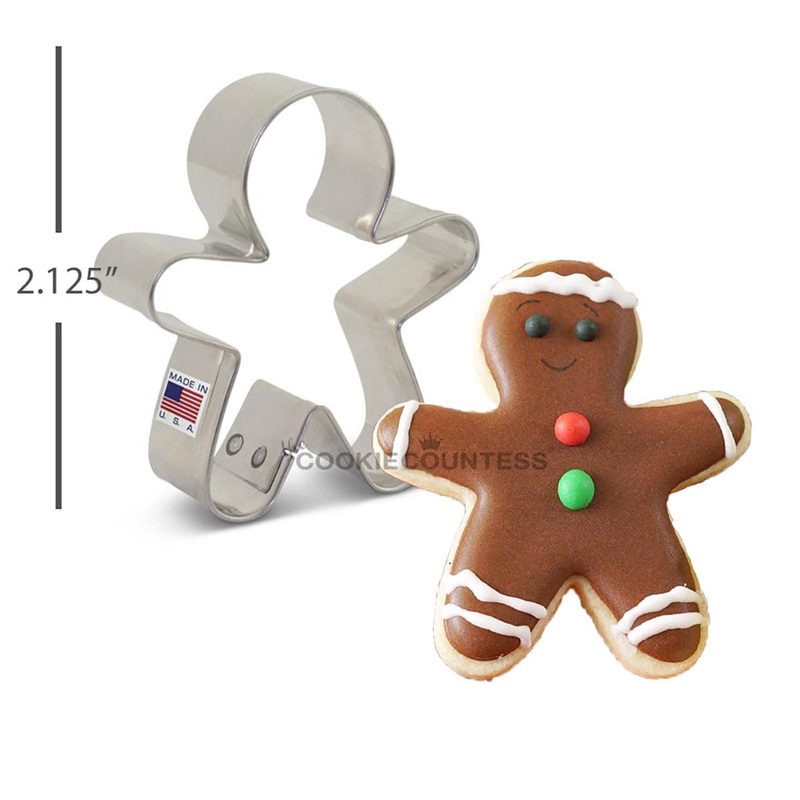MINI Gingerbread Man Cookie Cutter 2 1/4"