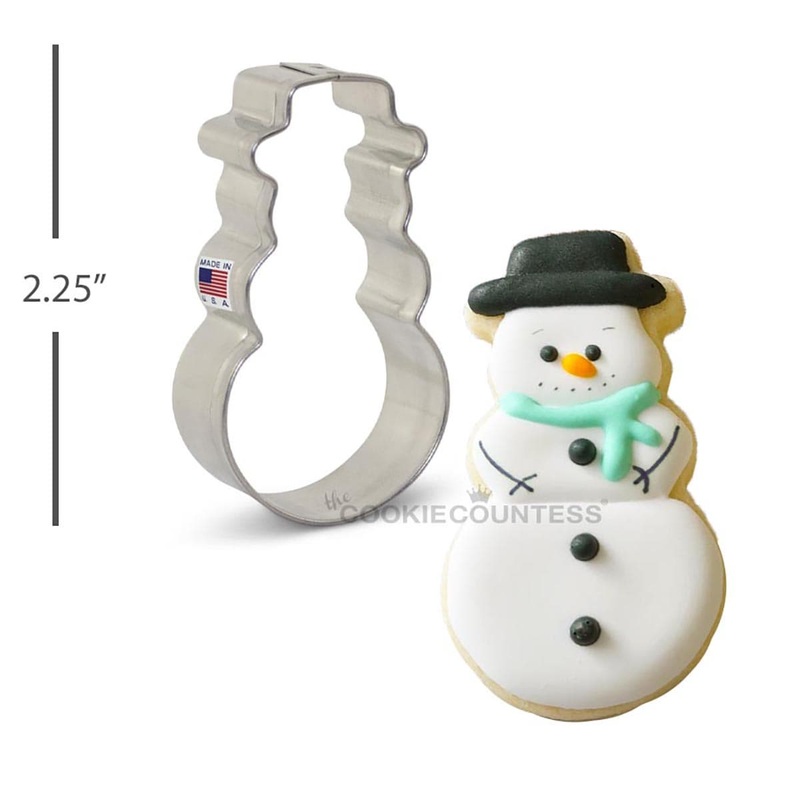 MINI Snowman Cookie Cutter 2 3/8"